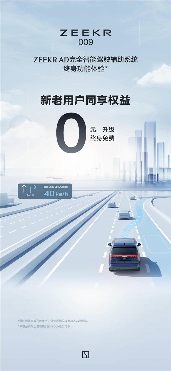 立省35000元!极氪009智能驾驶辅助权益升级插图 立省35000元!极氪009智能驾驶辅助权益升级